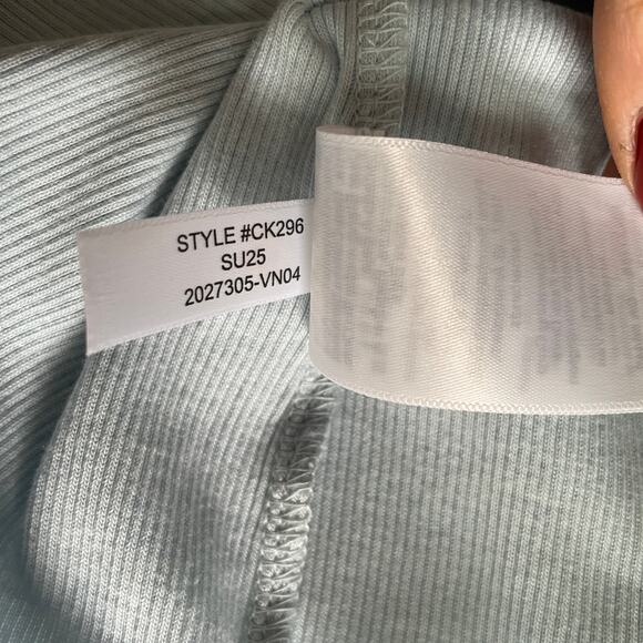 J.Crew Fine rib crochet-trim cardigan NWOT womens light blue size medium - Picture 8 of 11